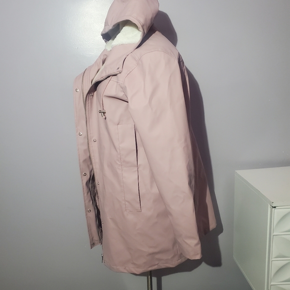 Asos fleece lined long raincoat - Picture 4 of 7
